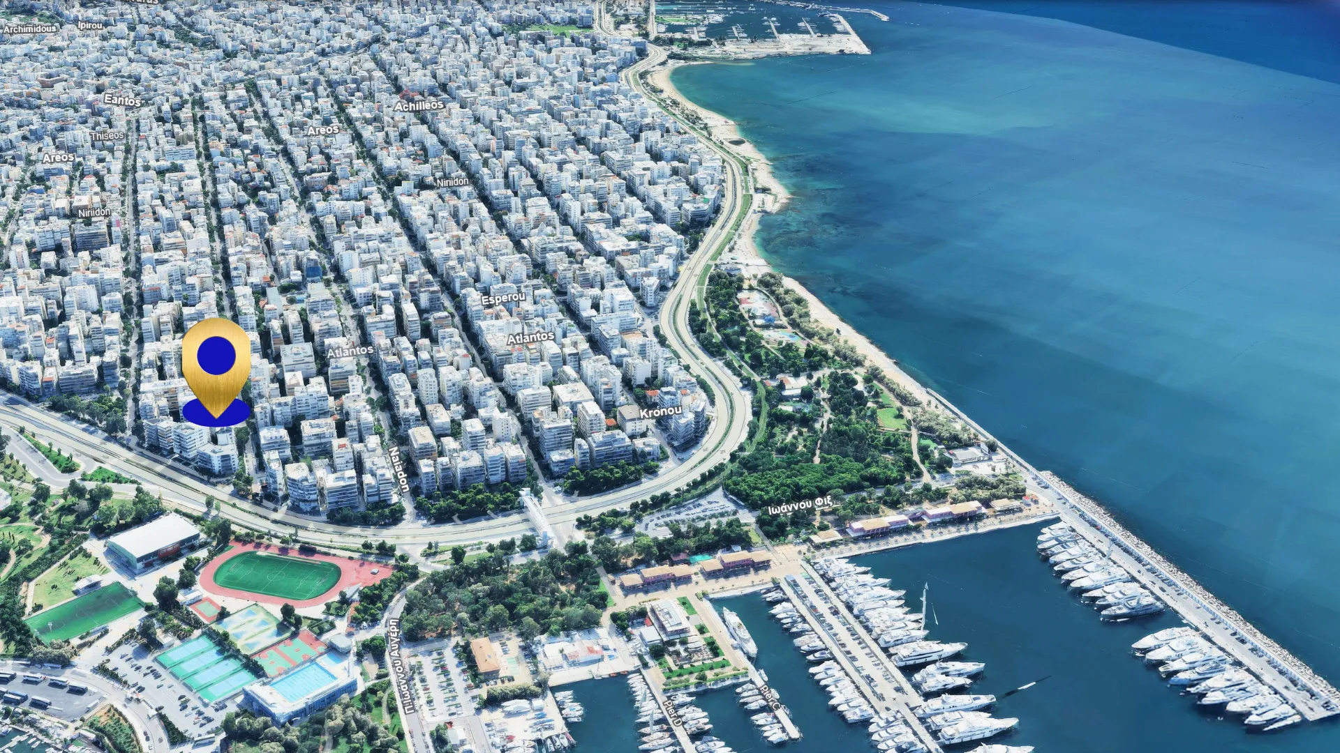 Atina'nın Güney Kıyısında, Deniz Manzaralı Lüks Yaşam Fırsatı