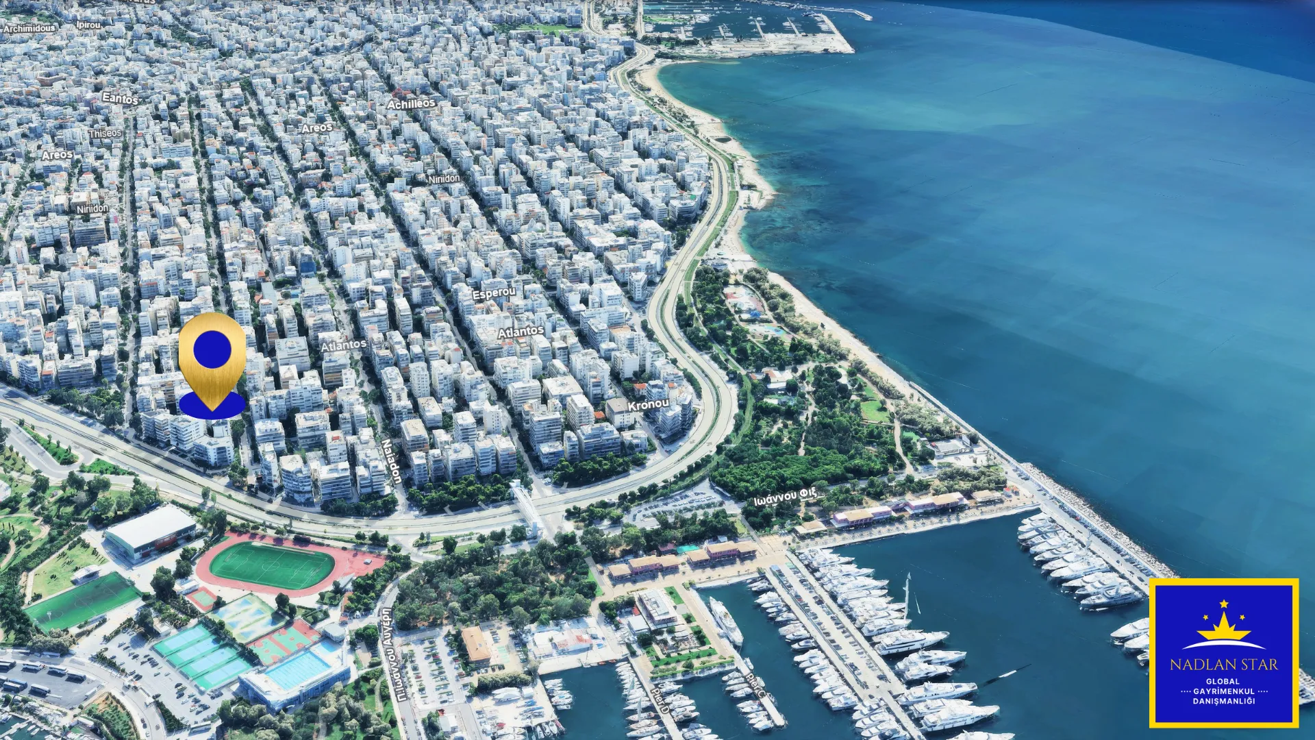 Atina'nın Güney Kıyısında, Deniz Manzaralı Lüks Yaşam Fırsatı